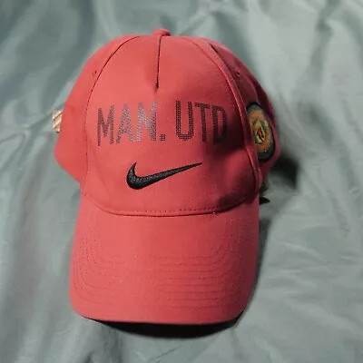 Manchester United Hat Cap Strap Back Red Nike Adjustable FC Soccer Mens Futbol • $19.99