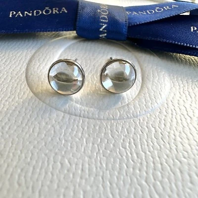 $32 • Buy Authentic Pandora Clear CZ Dazzling Poetic Droplets Stud Earrings #290728CZ