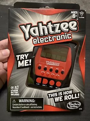 NEW Hasbro YAHTZEE Handheld Digital Electronic Game A2125!!This Is How We Roll ! • $12