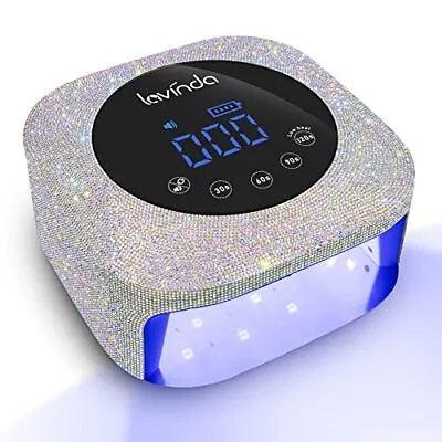 Lavinda UV LED Nail Lamp 54W Rechargeable Sparkly Ordless Nail Dryer Gel Pol... • $73.13