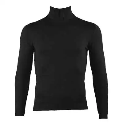 Lavane' 501T Slim Fit Turtleneck Pullover Black • $44.99