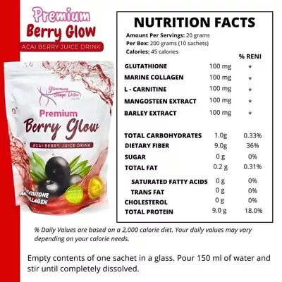 Berry Glow Acai Berry Juice Drink Best Seller‼️🇦🇺STOCKS • £23.53