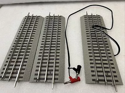 Lionel Fastrack Train Track 10 Inch Straight O Guage Lot Of 3 Pieces W/powercord • $12