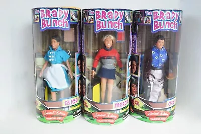 Exclusive Premiere The Brady Bunch Posable Figures Set Of 3 - Marcia Alice Greg • $65