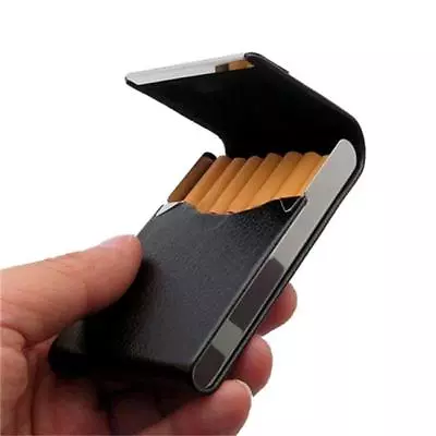 Pocket Tobacco Box Case PU Leather Slim Cigarette Roll Up Holder Bag Case YW • $8.79