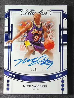 2022-23 Panini Flawless Nick Van Exel Draft Gem Signatures Auto Blue /8 • $52.10