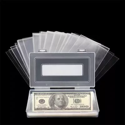 Money Sleeve For Bills Dollar Bill Holder With Storage Case XYZsundy 100 Pi... • $7.61