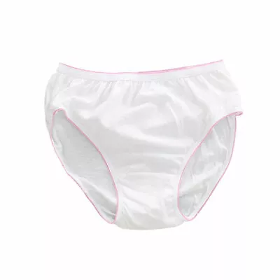 £11.76 • Buy 12*Disposable Women Cotton Briefs Travel Breathable Sterile Panties Knickers 