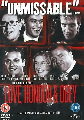 Love Honour & Obey (2000) DVD  Sadie Frost Jonny Lee Miller Jude Law • £1.99