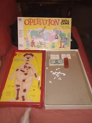Vintage 1965 Milton Bradley Operation Game W/ Smoking Dr Working Light • $39.99