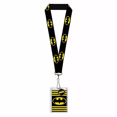 Batman Bat Shield DC Comics Lanyard Neck Strap Id Holder With Charm • $12.95