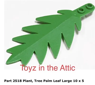Lego 1x 2518 Plant Tree Palm Leaf Large 10 X 5 City Town Train Classic • $8.47