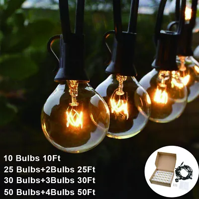 £14.27 • Buy Outdoor Globe String Festoon Lights Mains 10/25/30/50 G40 Bulbs Party Garden UK