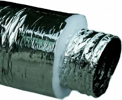 6M 12' Inch / 300MM Flexible Insulated Duct Ducting Flexible Ventilation Duct R1 • $50.99