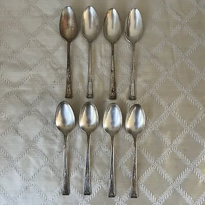 Set 8~[ 1835 R. Wallace] Silverplate Serving Spoons~ Buckingham Pattern ! • $31.49