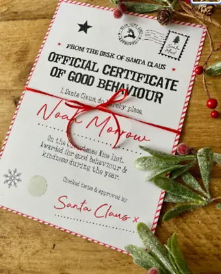 Personalised Santa | Father Christmas Scratch Reveal Certificate • £3.50