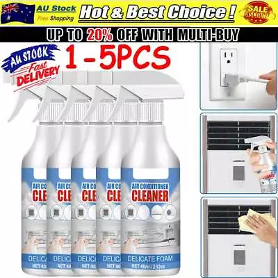 1-5X Air Conditioner Foaming Cleaner Household Air Con Coil Foam Cleaning Spray • $10.22