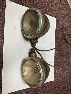 Pair Of 1920’s 1930’s Cowl Lights Model A Ford Era Buick? Franklin?  3” • $125