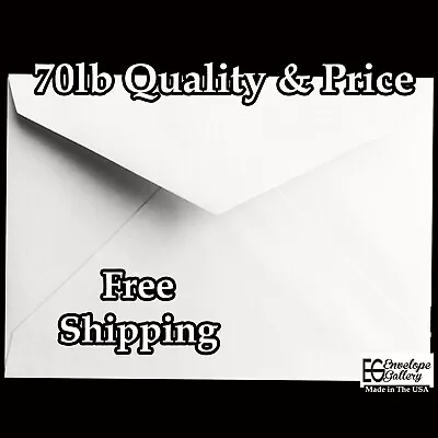 Bright White 70lb 500 Boxed Envelopes Baronial Pointed For Weddings Response • $96.62