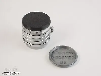 Canon LTM 50mm F/1.8 Serenar (and Later) Flexible Lens Cap By Forster UK • £8.99