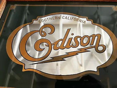Vintage Southern California Edison 1928-1963 Logo Wall Mirror. Extremely Rare!! • $20