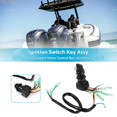 Ignition Switch Key Assy For Yamaha Outboard Motor Control Box 703-82510-43-00 G • $27.95