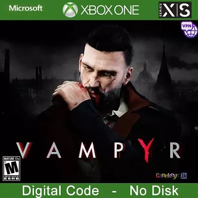 Vampyr Xbox One Series X|S Key C0de ☑Argentina Region ☑VPN Global ☑No Disc • $6.95