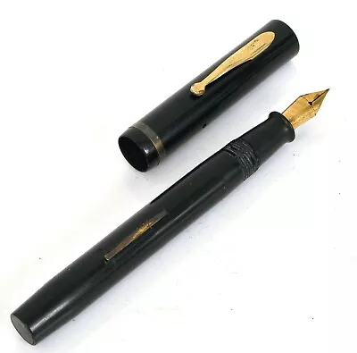 Vintage Sheaffer's Fountain Pen Lifetime Black Gold Trim Nice • $245