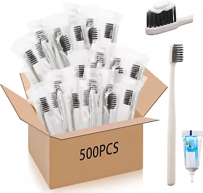 Disposable Toothbrushes With Mini Toothpaste In Bulk Toothbrush Hygiene Travel  • $64.66