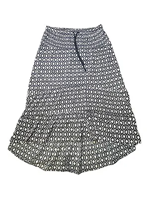 Volcom Skirt Ladies Size 8/XS Long Black White Pattern Elastic Waist Drawstring • $16.21