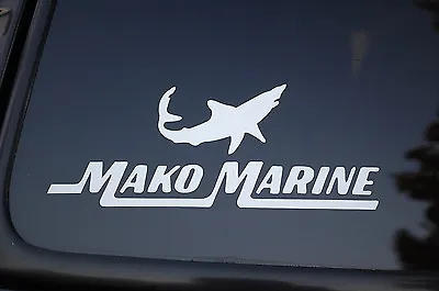 Mako Marine Vinyl Sticker Decal Fish Fishing Ocean Boat Truck Tuna (V114) • $4.99