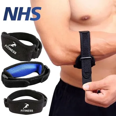 £3.39 • Buy Tennis Elbow Support Brace Strap For Arthritis/Golfers Pain Band With EVA Pad Uk
