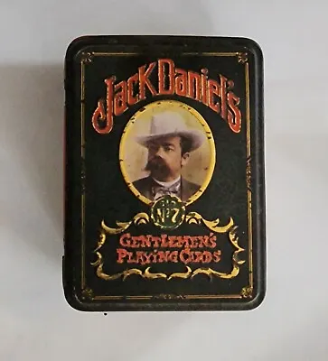 Vintage Jack Daniels Gentleman Playing Cards 2 Decks And Tin • $19