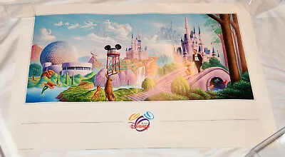 Walt Disney World Art Of POSTER Print 24x36  Mickey Mouse MAGIC KINGDOM Epcot • $125