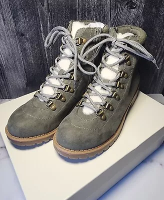 Style & Co. Womens Maariah Faux Suede Lace Up Ankle Boots| Sage|Size 6M|New W Bo • $2