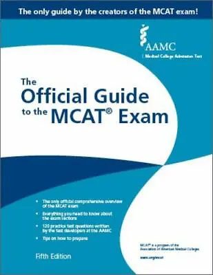 MCAT  The Official Guide To The MCAT Exam Fifth Edition • $7.88