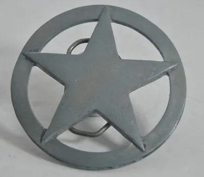 Vintage 2003 Old West Style Star On A Circle Belt Buckle #4037 • $14