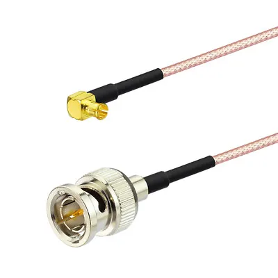 75 Ohm MCX Male Right Angle To BNC Male RG179 3G HD SDI Vedio Adapter Cable 30cm • $4.21