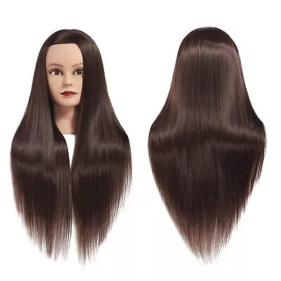 Cosmetology Mannequin Head Human Hair Hairdresser Training Doll Model Manikin • $29.09