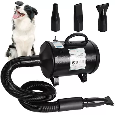 £46.99 • Buy 2800W Variable Speed Pet Hair Dryer Blaster Car Bike Blower With 3 Nozzles UK