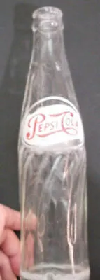 RARE VINTAGE PEPSI COLA GLASS BOTTLE 405 Grams. 1960s Was Distributed In Greece • $41.54