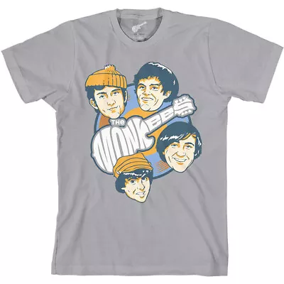 The Monkees - Vinyl Heads - Grey T-shirt • $23.99