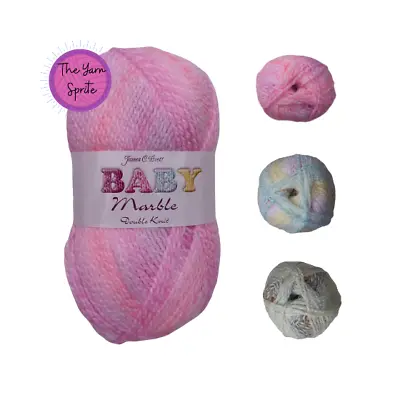 James C Brett Baby Marble DK 100g Yarn/Wool For Knitting & Crochet • £2.89