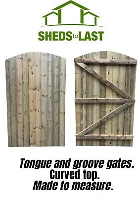 Wooden Garden Gate Side Gate Made To Measure Tongue And Groove Pressure Treated • £85