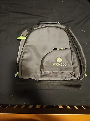 XBOX 360 Backpack Protective Backpack Bag Black Gray & Green B69 • $5