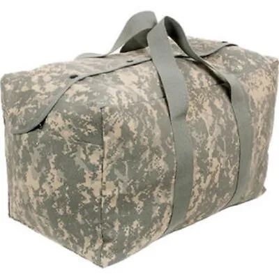 Heavyweight Canvas ACU Digital Camo Parachute Cargo Bag Military 3123 • $31.99