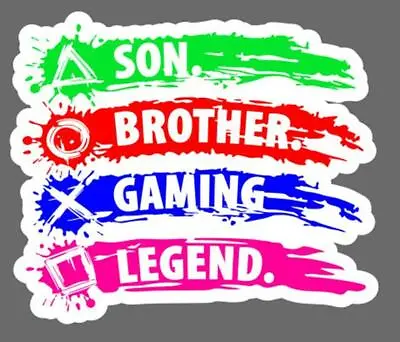 Gamer Gaming Playstation Xbox Nintendo Video Game Computer Vinyl Sticker • £4.49