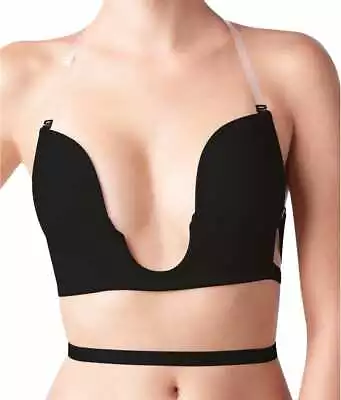 THE NATURAL Black Sexy U Plunge Bra  US 3 NWOT • $19.20