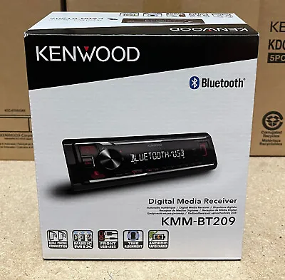 Kenwood Car Stereo USB Bluetooth Digital Media Receiver Radio Aux KMM-BT209 • £74.80