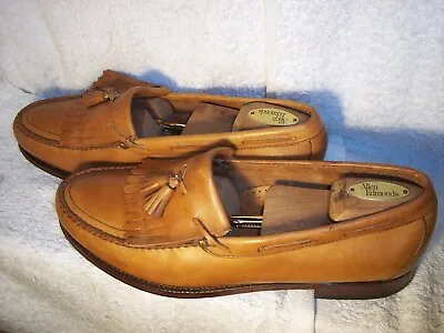 SAS Handsewn 12M Chestnut Leather Tassel Kiltie Loafers USA • $19.85